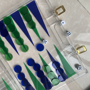 Bộ Trò Chơi Backgammon Acrylic Lucite Backgammon Du Lịch Tiện Dụng Bộ Trò Chơi Backgammon Acrylic Bán Sỉ Từ Nhà Máy - Product Image 4