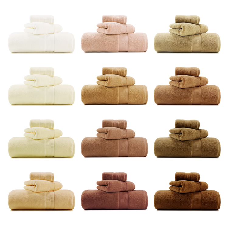 Premium soft organic 100%cotton shower or bath towel set for bathroom use