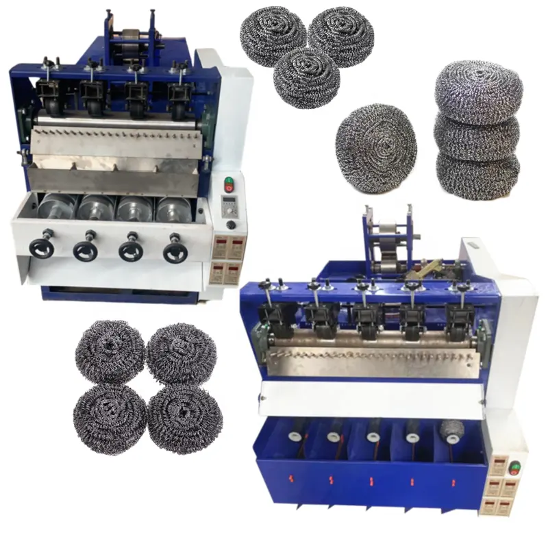 Automatic scrubber stainless steel scourer making machine price