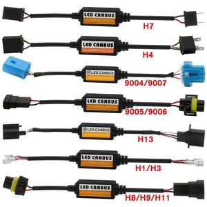 Canbus LED H7ข้อผิดพลาดถอดรหัส H4ไฟหน้าแบบ LED ชุดหลอดไฟสำหรับรถหมอกไฟ H7 9005 9006 9012 Anti-Flicker อะแดปเตอร์ - Product Image 1