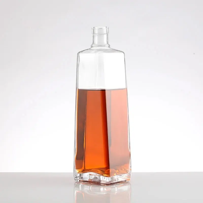 La mejor botella de vidrio cuadrada de whisky de 750ml a bajo precio