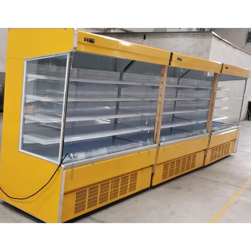 Vetrina frigo con Display commerciale frigoriferi refrigeratore Open Chiller attrezzature del supermercato