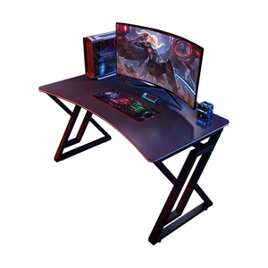 Escritorio moderno para juegos G5 con iluminación LED, altura ajustable con estructura de acero estable y superficie de arco de MDF para uso en el hogar, la Oficina y el ordenador - Product Image 5