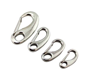 Mousqueton de porte en acier inoxydable 316, mousqueton à ressort de 70mm, agrafes de drapeau, matériel de bateau de yacht, crochet en forme d'oeuf - Product Image 6