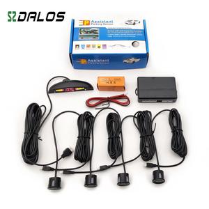 Sensor de estacionamiento LED para coche, dispositivo con 4 sensores de marcha atrás, Detector de Radar de estacionamiento - Product Image 6