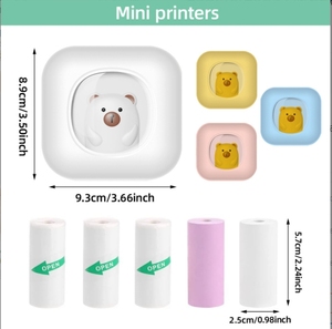 Xách Tay Mini Máy In X7 Nhiệt Nhãn Máy In Không Dây HD Hình Ảnh Trang Web 200Dpi Mực-Miễn Phí In Ấn Pocket Sticker Máy In - Product Image 4