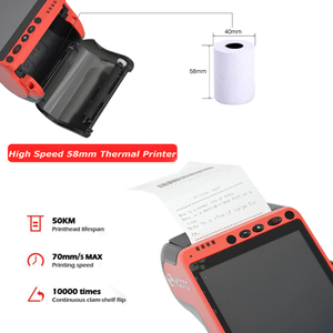 <strong>Android</strong> 7.0 All in One Handheld Wireless Nfc Mobile <strong>Qr</strong> <strong>Code</strong> Smart Pos Terminal with 58mm Printer Z100 - Product Image 6