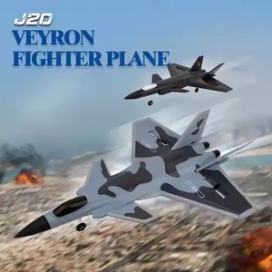 FX830 RC Plane J20 Fighter <strong>Remote</strong> Control Airplane Anti-collision <strong>Soft</strong> Rubber Head Glider with Culvert Design Aircraft RC Toys - Product Image 5