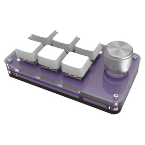 Nuevo 12-teclado RGB perilla personalizada Mini teclado para juegos interfaz USB programación de macros mecánica copia pegar Hotswap características