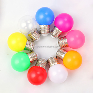 Ucuz G45 E27 B22 0.5W 1W 2W 3W 5W led lamba ışığı PC plastik renkli ampul işık RGB ampul üreticisi led ışık için dekoratif - Product Image 1