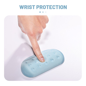 Blue Cloud Custom Small Wrist Rest Desk Pad Rubber Gaming <strong>Mouse</strong> Pad Memory Foam <strong>Mouse</strong> Pad <strong>Computer</strong> Accessories for Office Gamer - Product Image 3