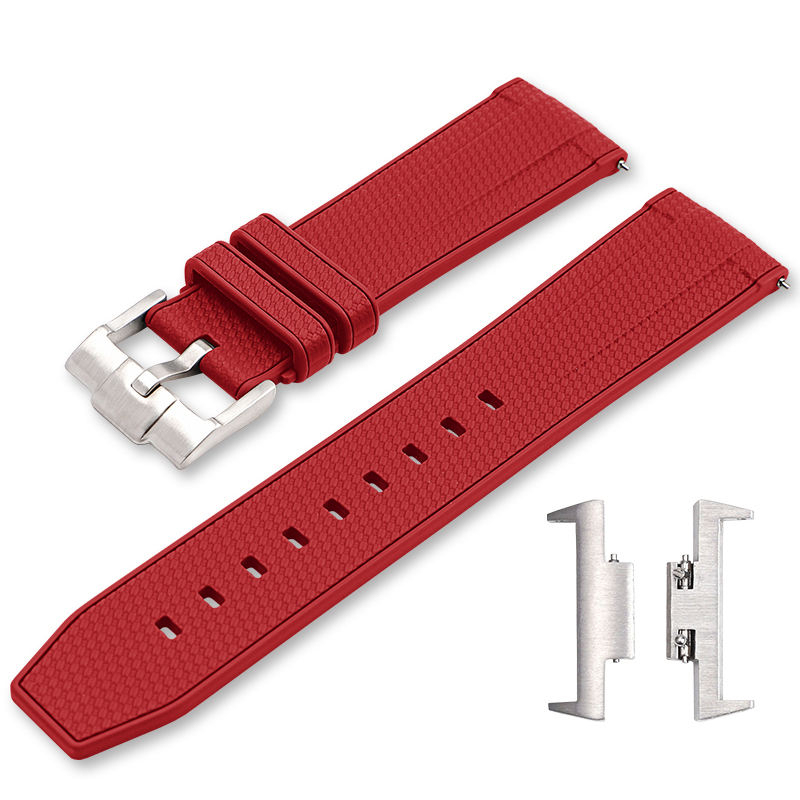 Red+silver buckle
