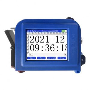 Tragbarer kleiner intelligenter mini-handdruckmaschinen-hot-stamping-tintenstrahlpistole zum drucken von 3d-codeern produktionsdatum lebensmittelbeutel flasche karton