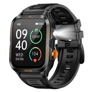 Cr222 1.96 "Màn Hình 3ATM Không Thấm Nước Smartwatch 880MAh Pin Lớn Mạnh Mẽ Đèn Pin Ngoài Trời Thông Minh Đồng Hồ Cho Nam Giới - Product Image 1