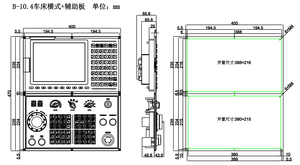 10,4 Zoll offene numerische Drehmaschine Cnc-Controller Rtcp-Funktion für 5-Achsen-Fräsdreh-Verbundmaschine Cnc-Controller-Set Mach3 - Product Image 4