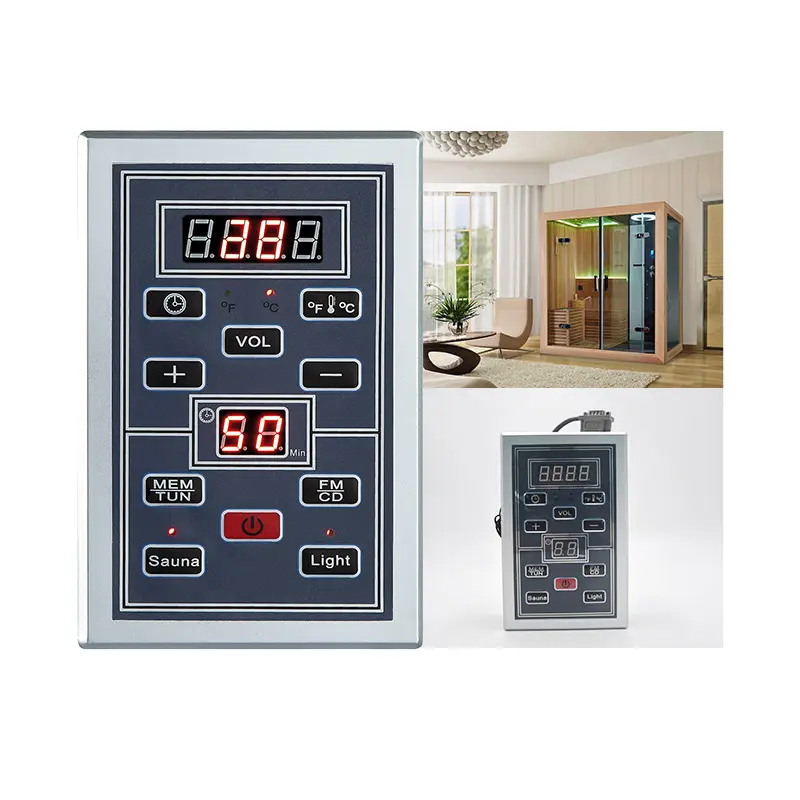 Sauna Sala de vapor Controlador digital infrarrojo Cabina de ducha Calentador Sauna Panel de control
