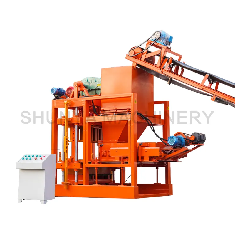 Máquina de fabricación de bueyes huecos semiautomática, bloque de cemento para precio de máquina de ladrillo chino, 2 unidades