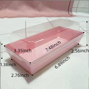 Trong suốt hình chữ nhật bao bì nhựa hộp tráng miệng hộp bánh bánh mì cho Thụy Sĩ CuộN Macaron hộp thực phẩm thấp moq sản phẩm - Product Image 3