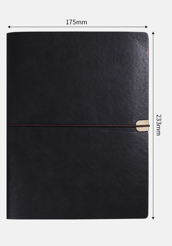 Livre à sangle noire A5
