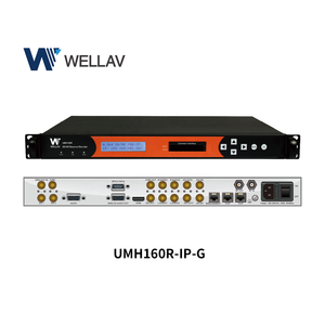 Wellav אמריקאי ארה"ב לווין מקלט מפענח Genlock CC Colsed כיתוב SD HD H264 H265 DVBS2 DVBS2X IRD