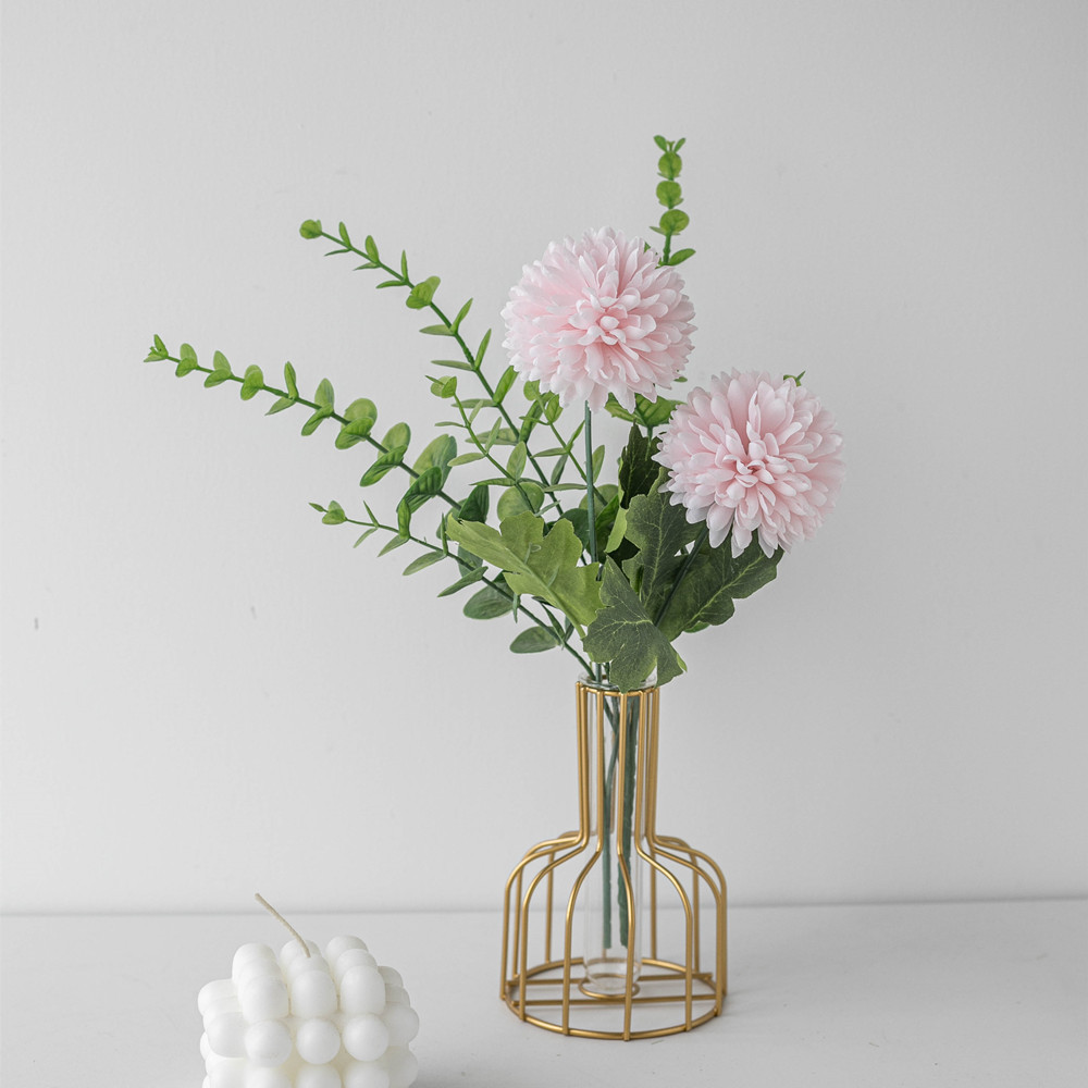 Test tube flower pot double bulb pink