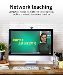 高清 1080P Webcam迷你计算机PC WebCamera和麦克风可旋转摄像头直播视频通话会务工作 - Product Image 2