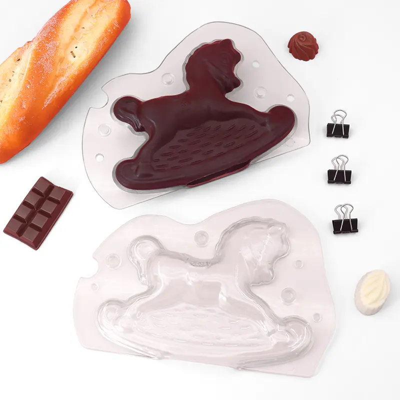 3D Trojan chocolate mold DIY cake mold chocolate decoration easy to release plastic mold