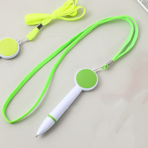 定制标志塑料便签笔带挂绳可用于促销目的 - Product Image 3