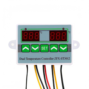 ZFX-ST3012 Dual Temperature <strong>Controller</strong> Digital Thermostat Incubator Control Microcomputer Dual Probe <strong>DC</strong> 12V 24V/AC 110-220V - Product Image 2