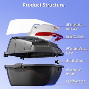 Sıcak satış ABS motosiklet kılıf üst durumda kişilik motosiklet gövde kutusu motosiklet gövde kuyruk kutusu toptan üretmektedir - Product Image 2
