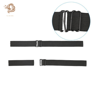 Fujia 2,5, Correa ancha, peluca elástica ajustable negra, se utiliza para hacer pelucas, banda elástica con gancho y lazo, correa para peluca - Product Image 4