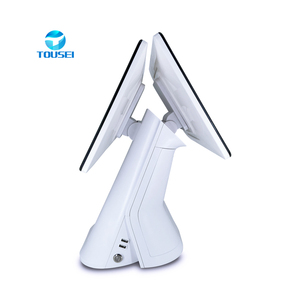 ويندوز J1800/J1900/i3/i5/I7 اللوحي pos شاشة العرض المزدوجة سطح المكتب pos الكل في واحد محطة مع طابعة - Product Image 1