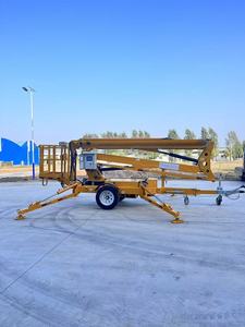 CE Certification Dafang Brand 6m 8m 10m 12m Hydraulic Electric Spider Lifter Cherry Picker Trailer Boom Lift For Sale