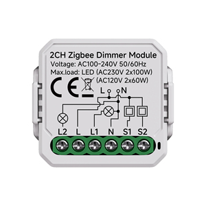 YiHiOO 2チャンネルOem Odm定义ブレーカAC100V-240V ZigbeeスイッチスマートスイッチAPPControl TuyaスマートZigbeeスイッチモジュール - Product Image 1
