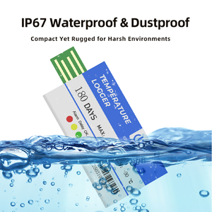 IP65 Impermeable A prueba de polvo Registrador de temperatura de un solo uso Registrador de datos digital Controladores de temperatura - Product Image 4