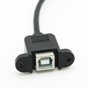 สายเคเบิลต่อขยาย M/f ตัวผู้เป็นตัวเมีย,สายเชื่อม USB 2.0 Type B ความยาว30ซม. สำหรับสายเครื่องพิมพ์พร้อมรูสกรู - Product Image 3