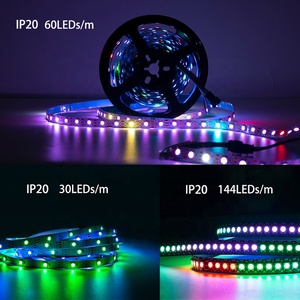 WS2812b WS2812 Tira Led WS 2812 5 В 30led 60led 144led 30 60 144 пикселей IP65 IP67 IP68 Водонепроницаемый беговой RGB светодиодный светильник - Product Image 2