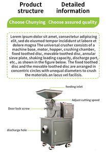 Cy thương mại điện 100-200 kg/giờ ca cao đậu sô cô la bột Máy xay Pin Mill Máy Nghiền - Product Image 5