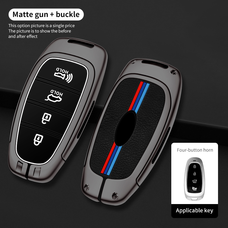 Étui simple pistolet mat (4 boutons) A
