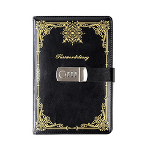 Password Journal Retro <strong>Lock</strong> <strong>Notepad</strong> A5 Student Diary Classical Creative Business Hand Ledger PU Customization <strong>Notebook</strong> - Product Image 3