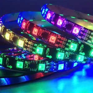 Pixel RGB WS2811 12V/24V indirizzabile luce LED striscia 5M programmabile RGBIC flessibile intelligente striscia di colore magico sogno - Product Image 1