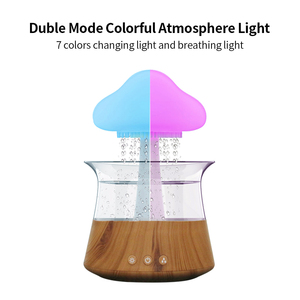 Sleep Aid White Noise Machine Table Lamp Water Drop Sound Cool Mist Electric 450ml USB Rain Cloud Humidifier and Oil Diffuser - Product Image 6