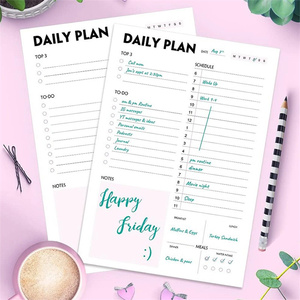 Bloc de notas de papel de hojas sueltas de negocios de Oficina impreso personalizado para planificador de horarios de objetivos diarios y notas de lista de tareas pendientes - Product Image 6