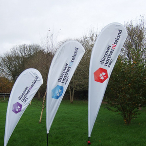 Tùy Chỉnh Quảng Cáo Ngoài Trời Polyester Khuyến Mại Cờ Kit Đứng Biểu Ngữ 2M 3M 4M Khuyến Mại Dấu Hiệu Sự Kiện Kinh Doanh Oriflamme - Product Image 3