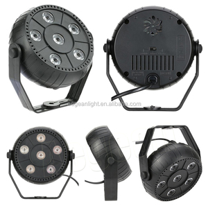6x1w RGB 3 in 1 DMX Party Par Light 6W RGB Plastic <strong>Led</strong> Par Light Round <strong>Led</strong> Par Stage Light - Product Image 5