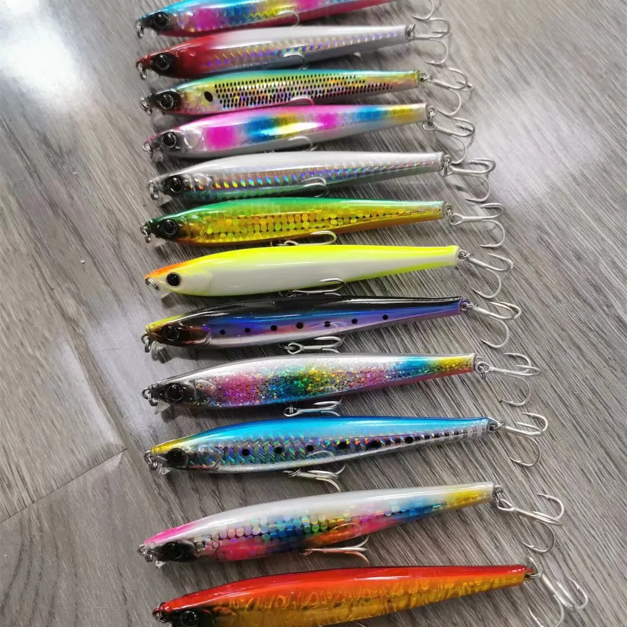 Superior derecho M150 30g 105mm hundimiento Minnow Artificial duro Minnow hundimiento Señuelos de Pesca para agua salada