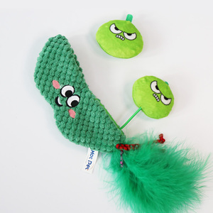 <strong>Catnip</strong> and Polyfill Blend Cat Toys with Feathers and Ribbons Crinkle Kitten Toys for Feline Fun - Product Image 3