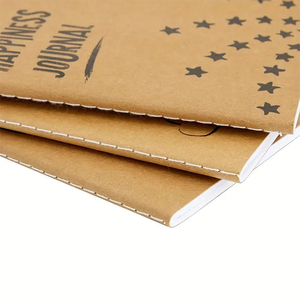 Personalizzabile A6 Kraft carta taccuino morbido codice tasca per studenti album da disegno con spirale e filo per cucire rilegatura stampa LOGO - Product Image 4