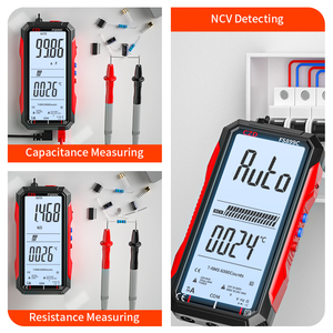 Super Full Screen Digital Multimeter Rechargeable Full <strong>Function</strong> 6000 Counts Auto Range Non Contact Voltage <strong>Testing</strong> Equipment - Product Image 6