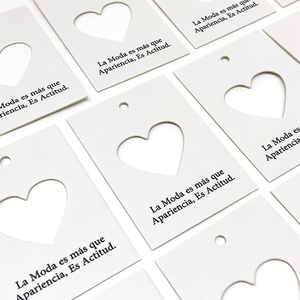 Barato diseño personalizado impresión nombre logotipo papel prenda etiquetas colgantes ropa etiquetas colgantes con cuerda - Product Image 5